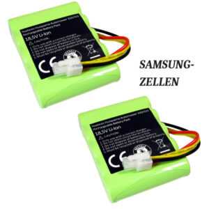 2x Trade-shop Premium Li-Ion Akku 18,5V / 2600mAh für Husqvarna Automower 315X ersetzt 584 85 28-01, 584 82 28-02 / Rasenroboter Mähroboter