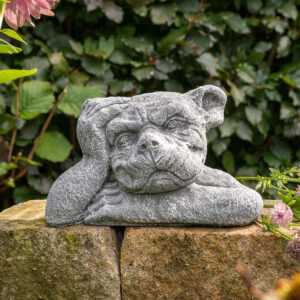 Gargoyle Mauerhocker | Steinguss, grau | H 15cm x T 15cm