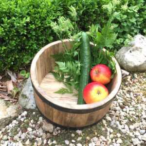 Holzkübel für die Terrasse-Holzbottich Pflanzgefäße aus Holz Pflanzkübel Kübel