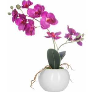 Künstliche Orchidee rosa im Topf, 25 cm - Atmosphera