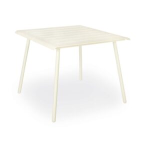 Vapio Outdoortisch Aluminium 90x90x74 cm Creme