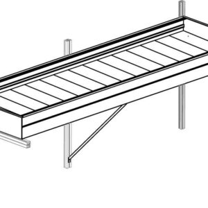 Pflanzwanne für Gewächshaus Santini