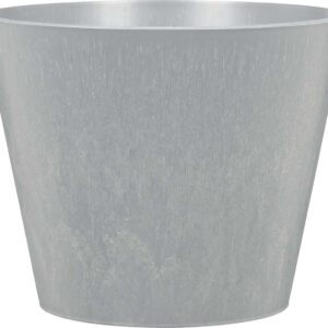 Scheurich Pflanzgefäß Purista Ø 30 x 24,2 cm silber grau-concrete