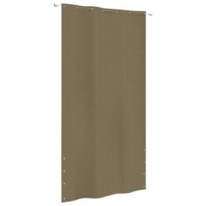 vidaXL Balkonsichtschutz Balkon-Sichtschutz Taupe 140x240 cm Oxford-Gewebe