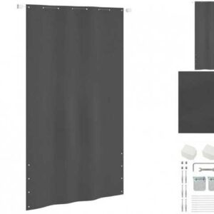 vidaXL Seitenmarkise Balkon-Sichtschutz Anthrazit 140x240 cm Oxford-Gewebe