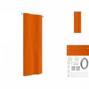 vidaXL Seitenmarkise Balkon-Sichtschutz Orange 80x240 cm Oxford-Gewebe