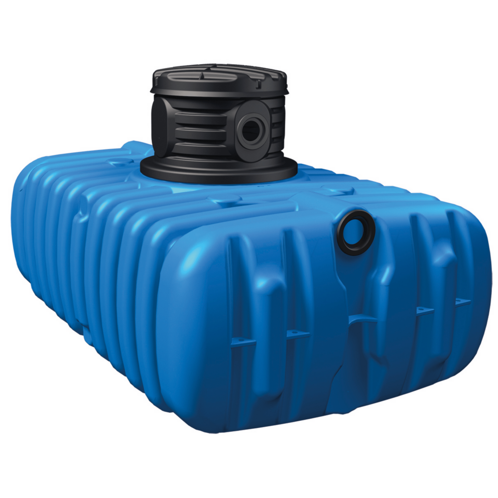 4rain Flachtank-Paket FLAT S 'Garten-Comfort' blau, 3000 l