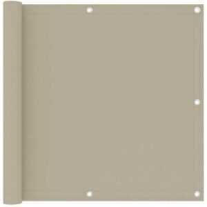 Balkon-Sichtschutz Beige 90x300 cm Oxford-Gewebe - Hommoo