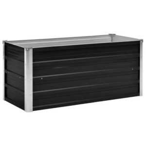 DOTMALL Hochbeet Blumenkasten, Verzinkter Stahl Balkon,100 x 40 x 45 cm