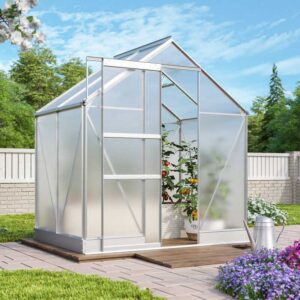 Gewächshaus Apollo 2500 aluminium eloxiert 2,5 m² 6 mm hkp - Vitavia