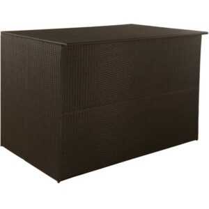 Gofuniland - 150x100x100 cm Gartenbox Braun Poly Rattan