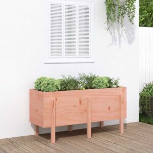 Hochbeet,Blumenkasten,Pflanzkasten Balkon, Terrasse, Garten 121x50x57 cm Massivholz Douglasie VMEC429648 MaisonChic