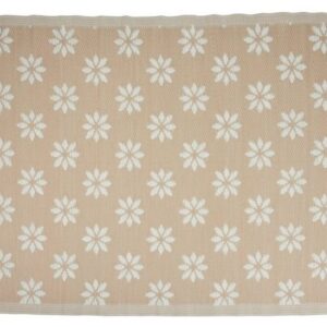 Outdoorteppich Outdoor Teppich Balkonteppich außen Balkon Terrasse 120 x 180 cm BEIGE, Meinposten, rechteckig