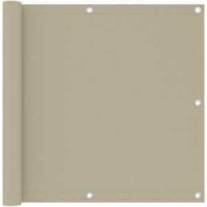 Prolenta Premium - Balkon-Sichtschutz Beige 90x500 cm Oxford-Gewebe - Beige