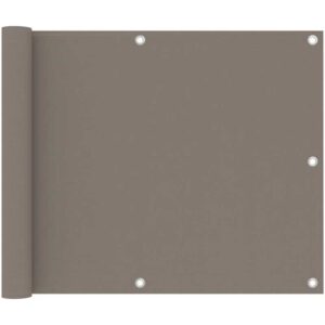 Prolenta Premium Balkon-Sichtschutz Taupe 75x600 cm Oxford-Gewebe - Taupe