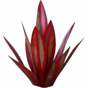 Rhafayre - Schmiedeeisen-Agave-Pflanzen-Ornamente Agave-Garten-Ornamente Patio-Garten-Ornamente (35 cm) (Color : Red)