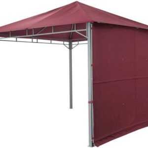 Tepro Pavillon Lehua, mit 1 Seitenteilen, BxTxH: 330x330x285 cm, Seitenteil als Markise ausklappbar