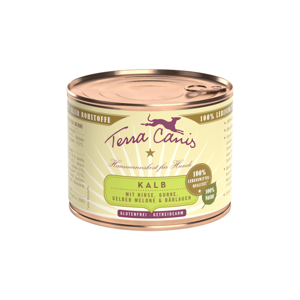 Terra Canis Classic | Kalb mit Hirse, Gurke, gelber Melone und Bärlauch 200g