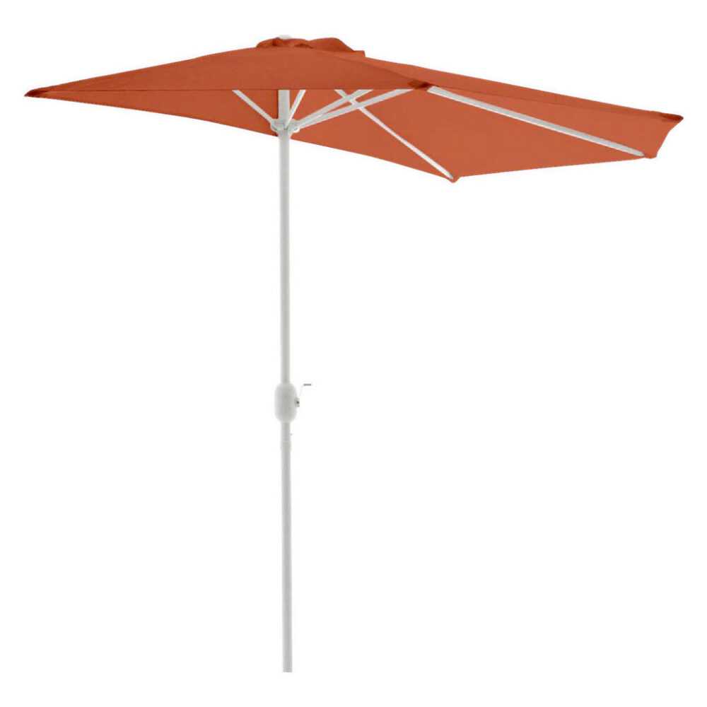 VCM Balkon-Sonnenschirm terracotta Polyester-Mischgewebe B/H/T: ca. 270x235x140 cm