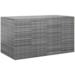 Vidaxl - Garten-Kissenbox pe Rattan 194x100x103 cm Grau Grau