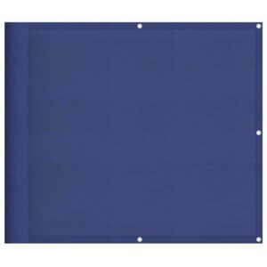 vidaXL Seitenmarkise Balkon-Sichtschutz Blau 90x1000 cm 100 Polyester-Oxford