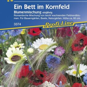 Blumenmischung Ein Bett im Kornfeld