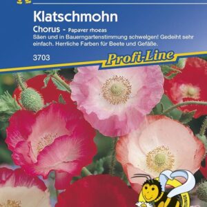 Klatschmohn Chorus | schnell wachsender Mohn mit nostalgischen Farben