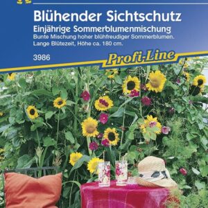 Blumenmischung Blühender Sichtschutz | für ca. 6 lfd. Meter | einjährige Mischung