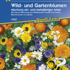 Wild- und Gartenblumen Mischung ein- und mehrjährig