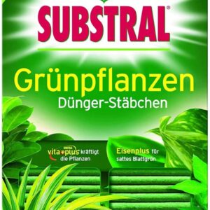 Substral Dünger-Stäbchen für Grünpflanzen mit Eisen-Plus und 2 Monate Langzeitwirkung