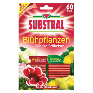 Substral Dünger-Stäbchen für Blühpflanzen mit Eisen-Plus und 2 Monate Langzeitwirkung