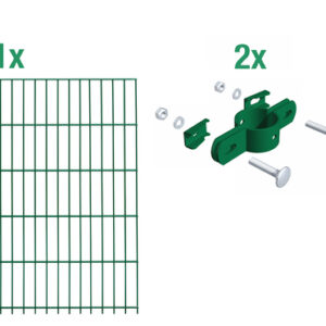 Einstab-Zaunmatten-Anbauset 2m
