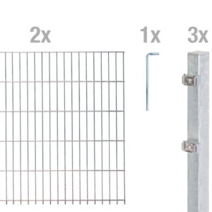 Doppelstab-Zaunmatten-Grundset