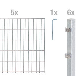 Doppelstab-Zaunmatten-Grundset