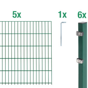 Doppelstab-Zaunmatten-Grundset