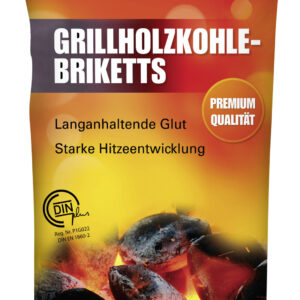 Grill-Briketts aus Holzkohle