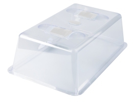 Haube 38x24x13 cm Transparent