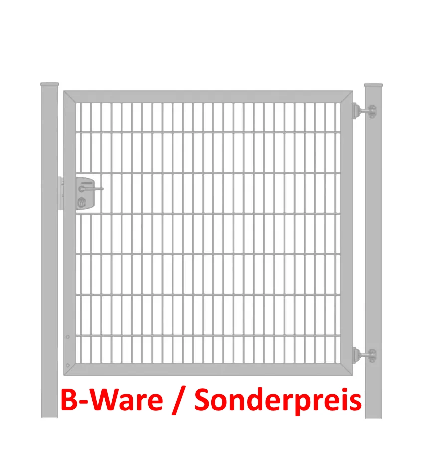 [B-Ware] Gartentor / Zauntor Classic 6/5/6 Verzinkt Breite 100cm x Höhe 160cm