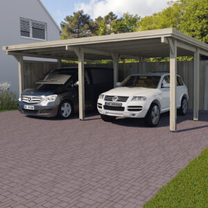 FlachdachDoppelcarport 618