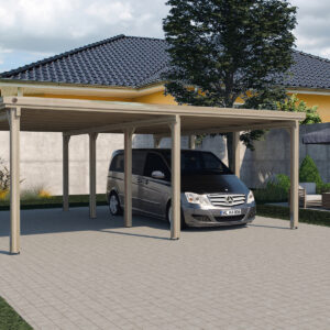 FlachdachDoppelcarport 618