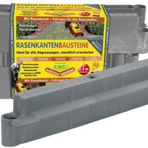 Bausteine mit Rasen-Beetkante