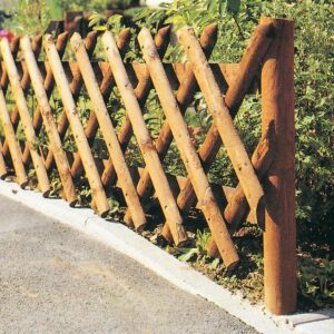 Hochwertiger Scherenzaun 80 cm – Robuster Holzzaun für deinen Garten