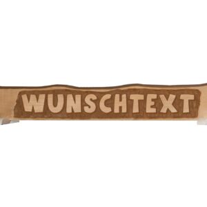 handgeschnitztes Massivholzschild mit individuellem Text bis zu12 Buchstaben