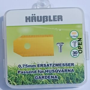 Automower Messer titan-karbid-beschichtet f. Husqvarna/Gardena/Navimow Rasenroboter 30er SET Marke Häußler